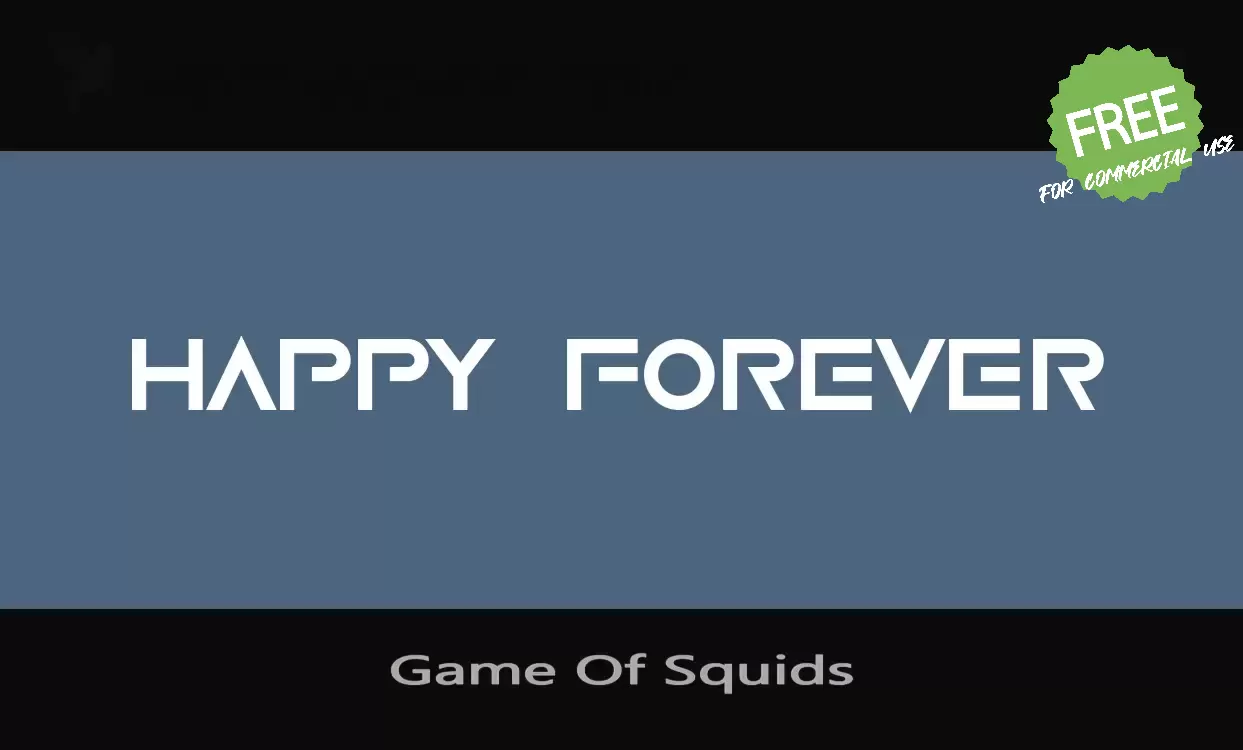 「Game-Of-Squids」字体效果图