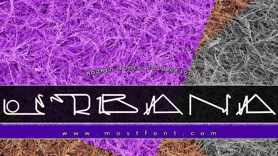 「Urbana」字体排版图片
