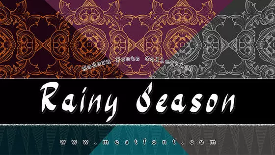 「Rainy-Season」字体排版图片