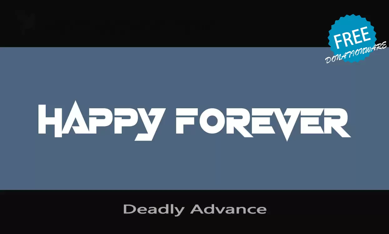「Deadly-Advance」字体效果图