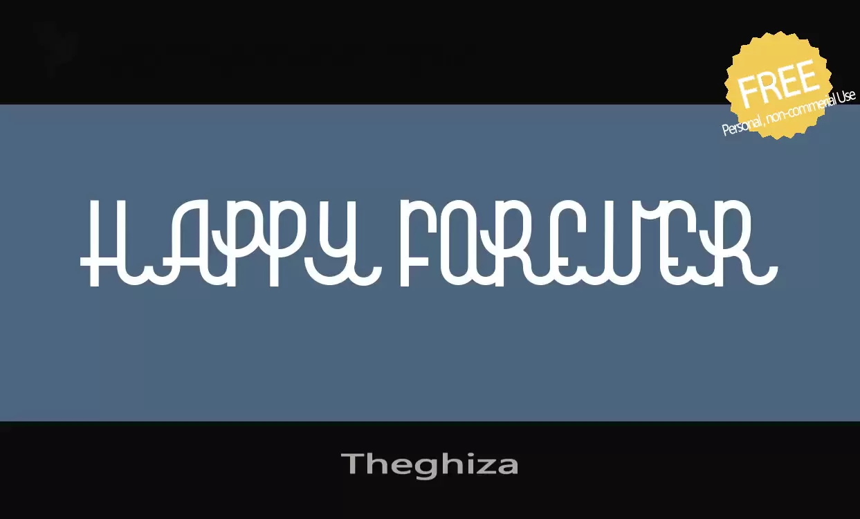 Font Sample of Theghiza
