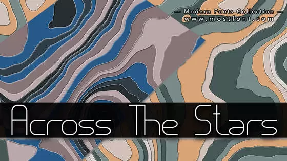 Typographic Design of Across-The-Stars