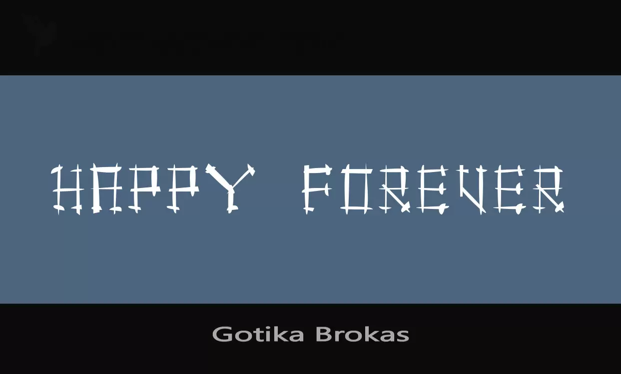 「Gotika-Brokas」字体效果图