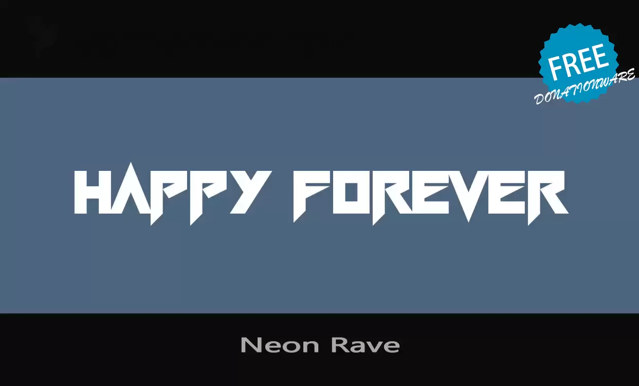 Font Sample of Neon-Rave