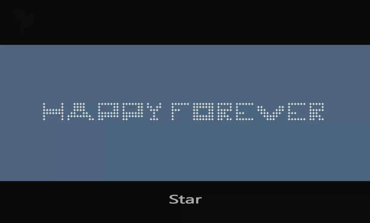 「Star」字体效果图