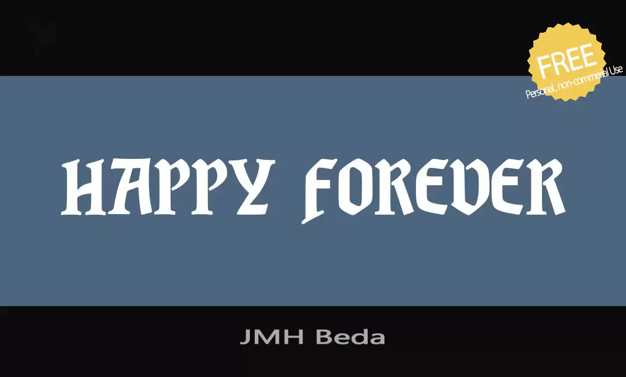 「JMH-Beda」字体效果图