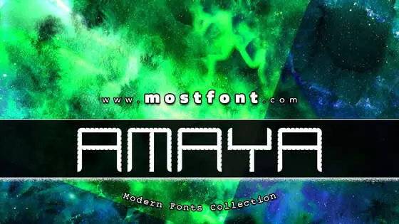 「Amaya-Technical-Curve」字体排版图片