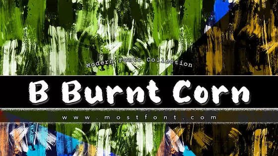 Typographic Design of B-Burnt-Corn
