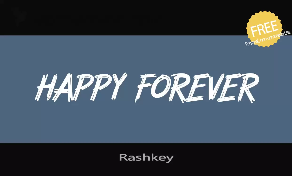 Font Sample of Rashkey
