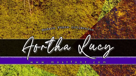 Typographic Design of Aortha-Lucy