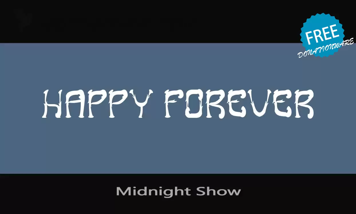 「Midnight-Show」字体效果图