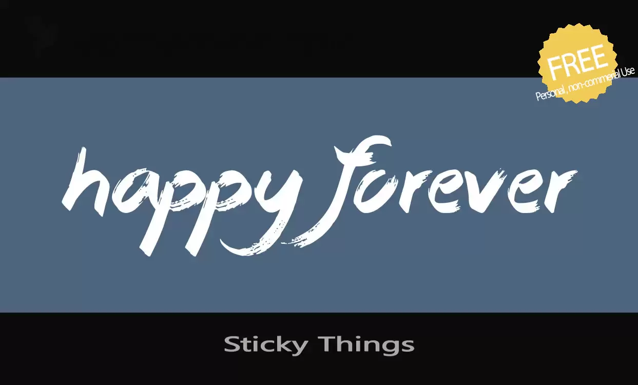 「Sticky-Things」字体效果图
