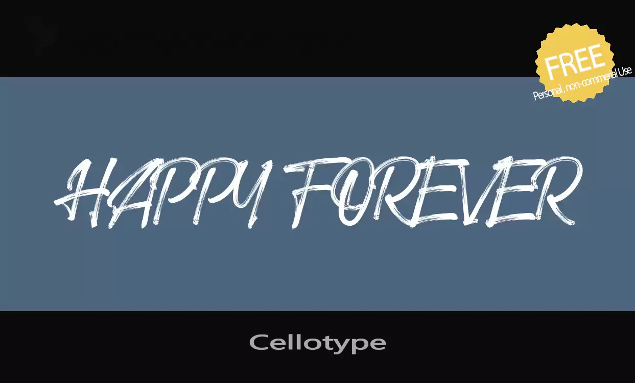 「Cellotype」字体效果图