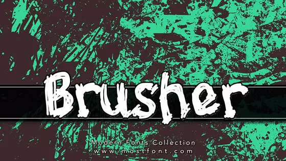 Typographic Design of Brusher