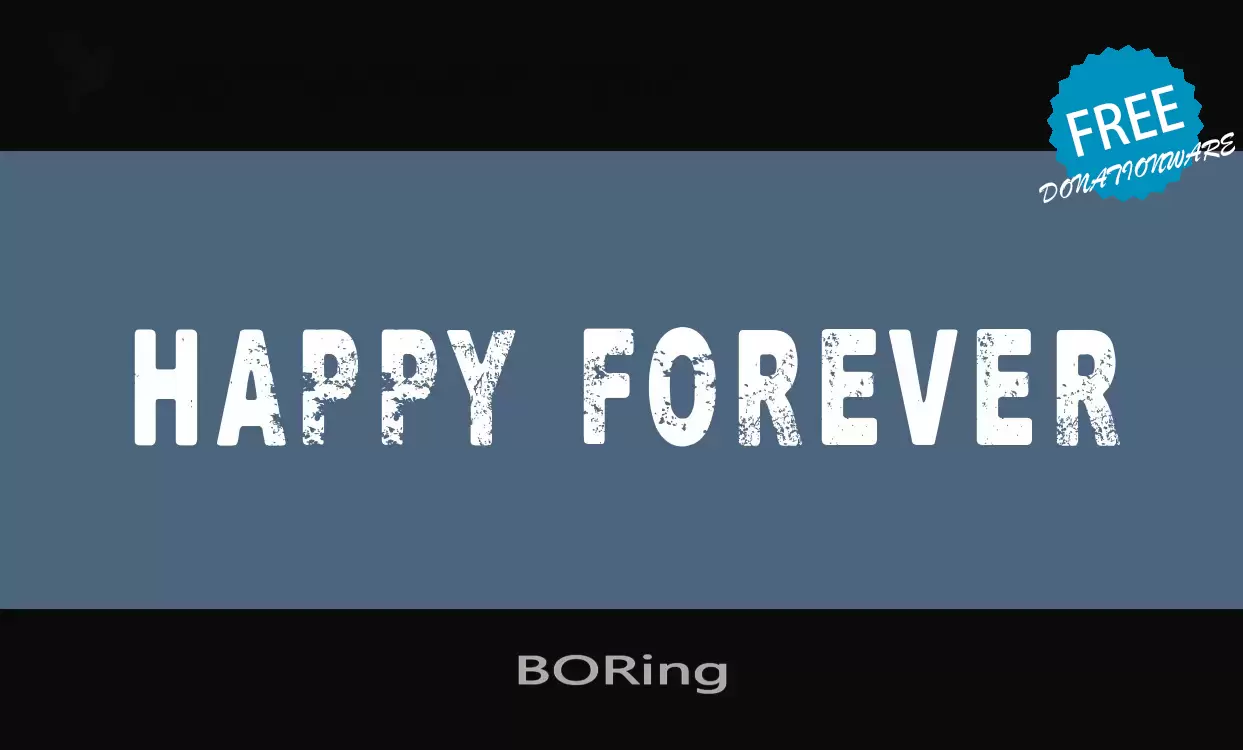 Sample of BORing