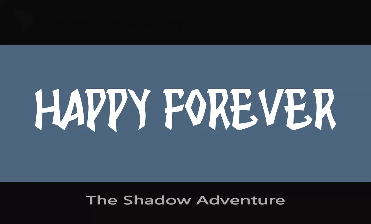 「The-Shadow-Adventure」字体效果图