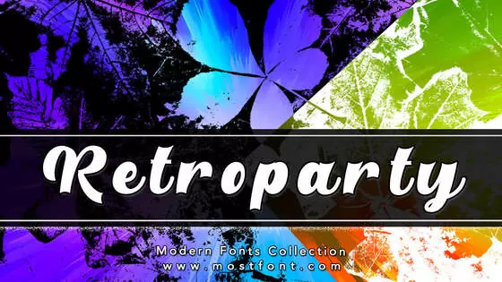 「Retroparty」字体排版样式