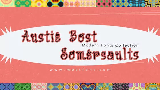 「Austie-Bost-Somersaults」字体排版样式