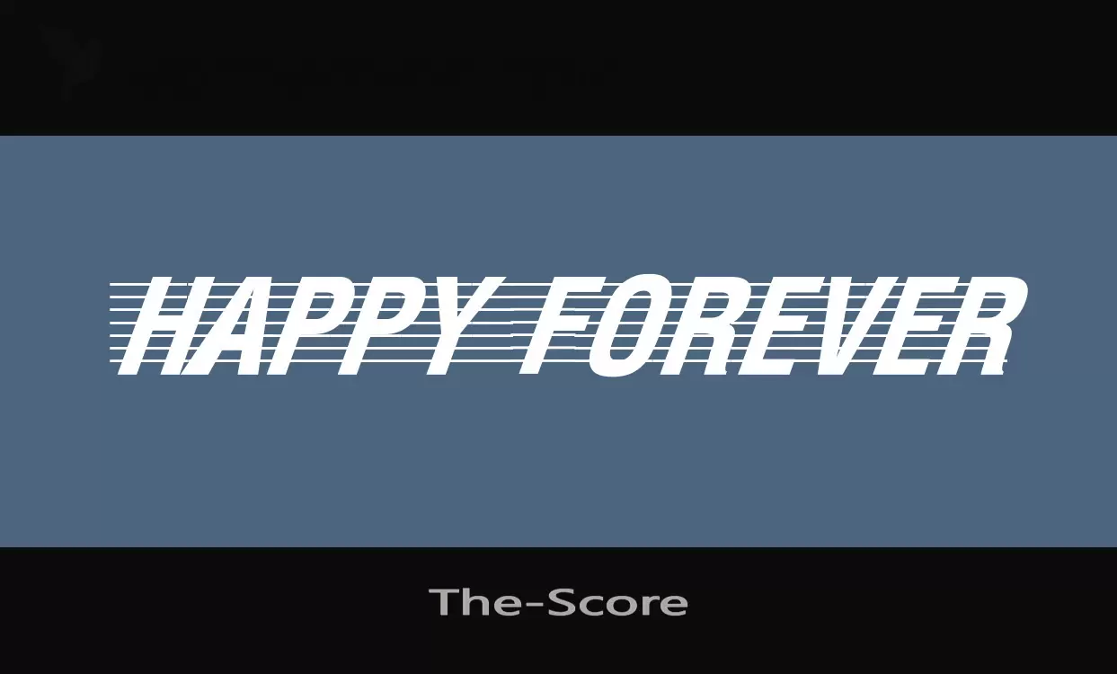 「The-Score」字体效果图
