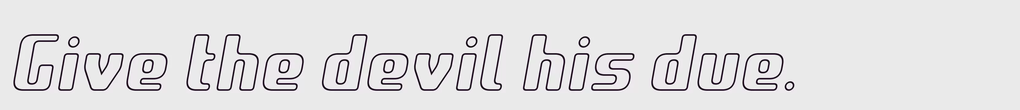 Preview Of Italic