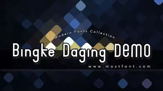 Typographic Design of Bingke-Daging-DEMO