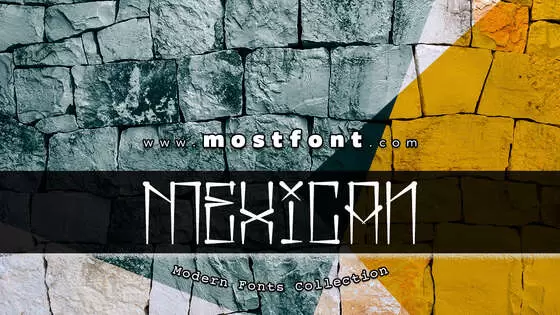 「Mexican-Pride」字体排版图片