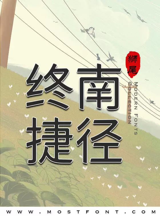 Typographic Design of 狮尾麦腿黑体