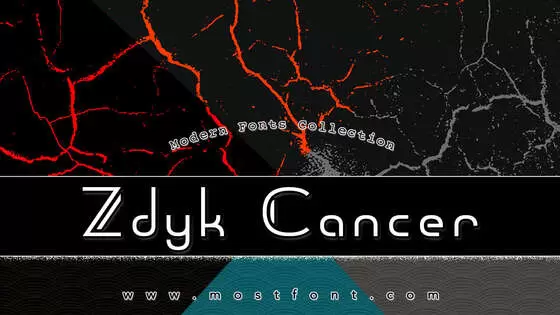 Typographic Design of Zdyk-Cancer