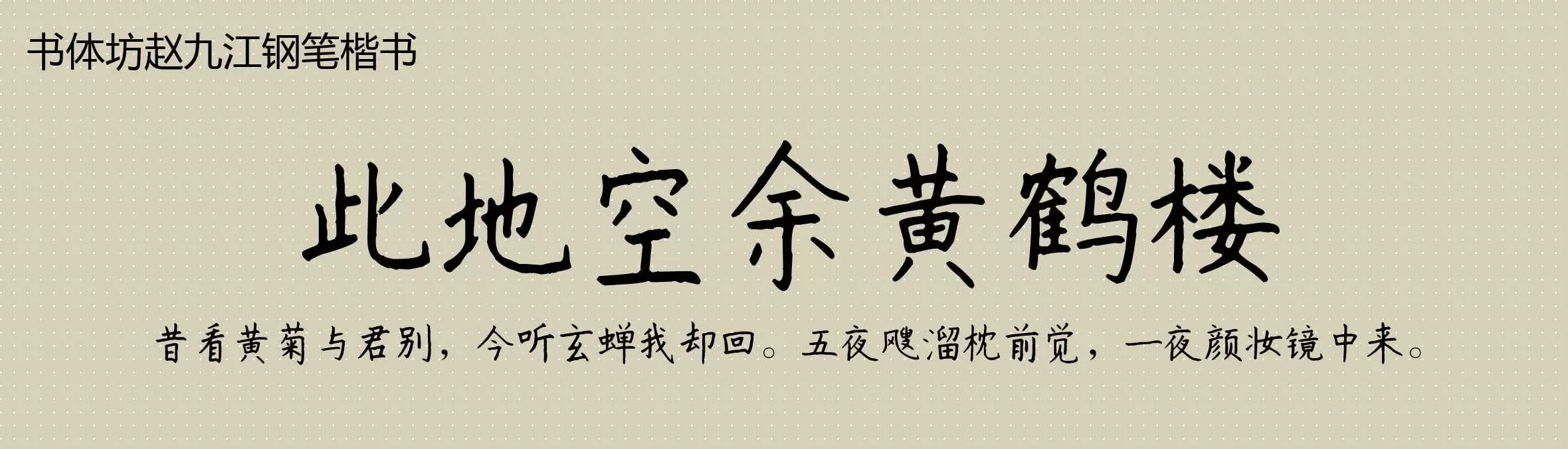 Preview Of 书体坊赵九江钢笔楷书