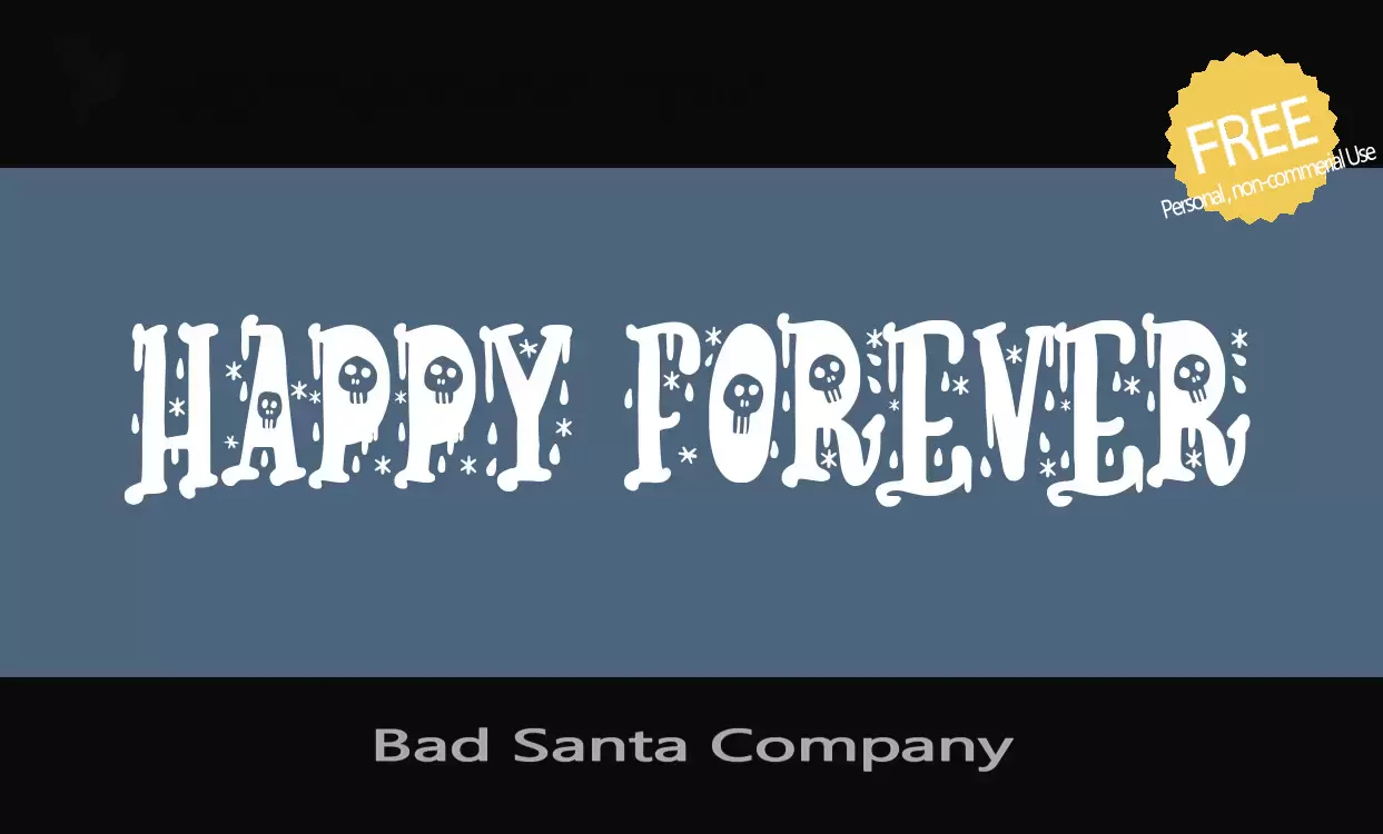 「Bad-Santa-Company」字体效果图