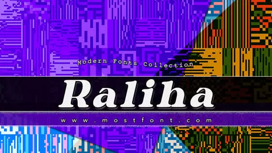 「Raliha」字体排版图片