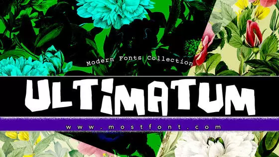 「Ultimatum」字体排版图片