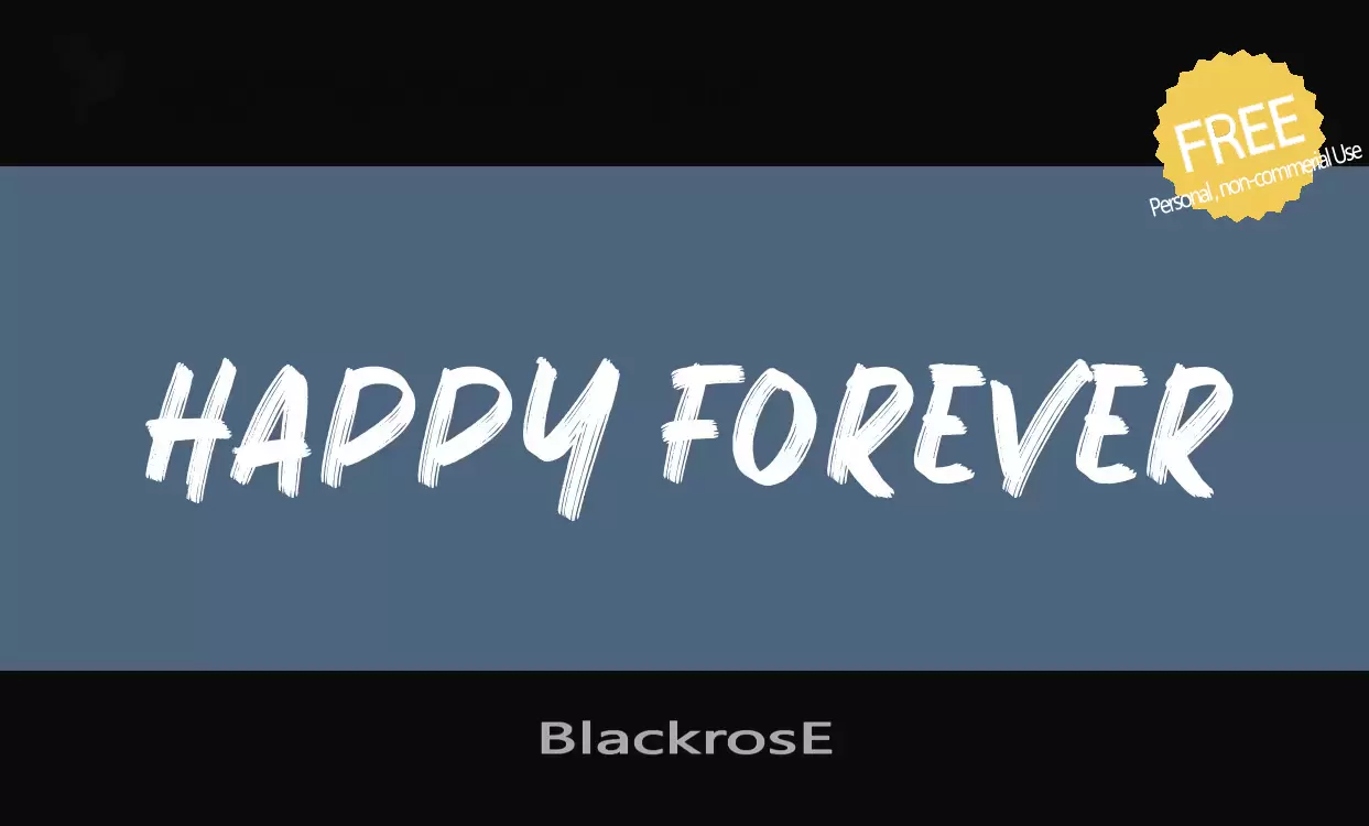 Sample of BlackrosE