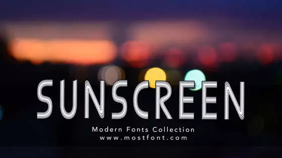 Typographic Design of Sunscreen