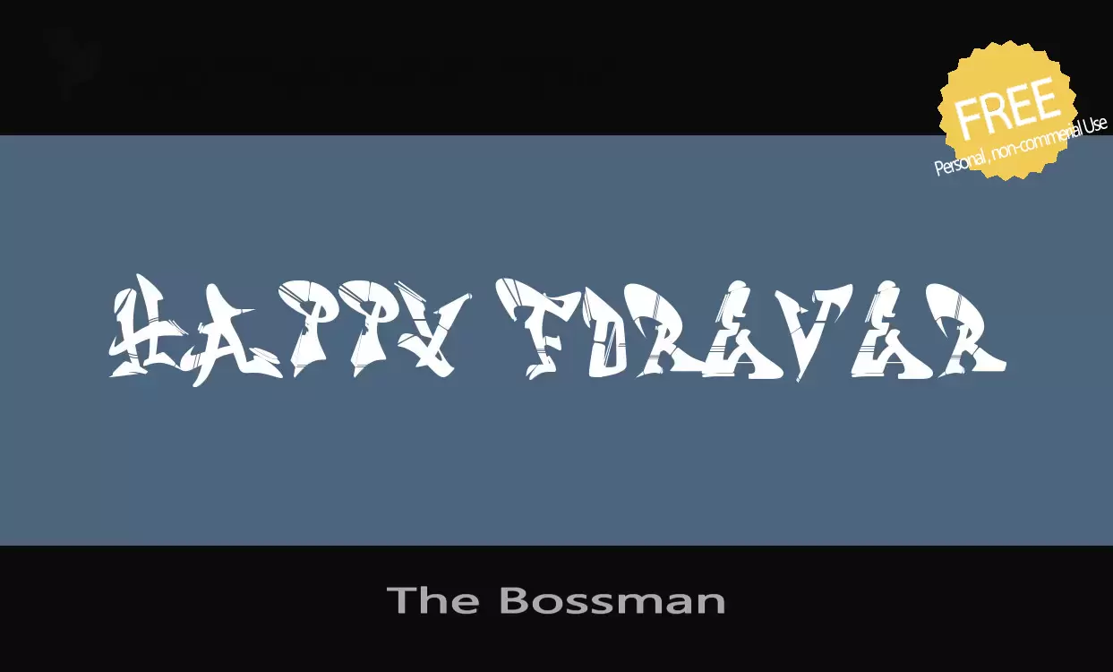 Font Sample of The-Bossman