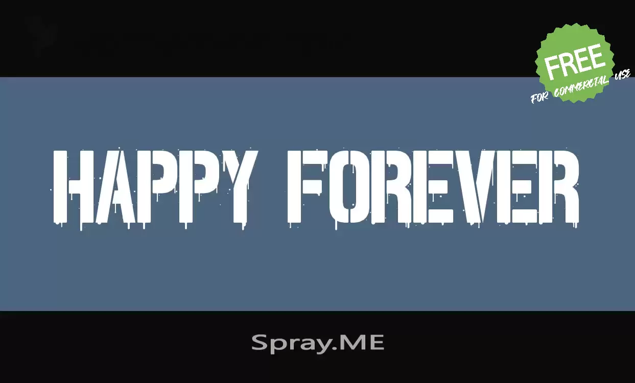 「Spray.ME」字体效果图