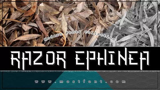「Razor-Ephinea」字体排版样式