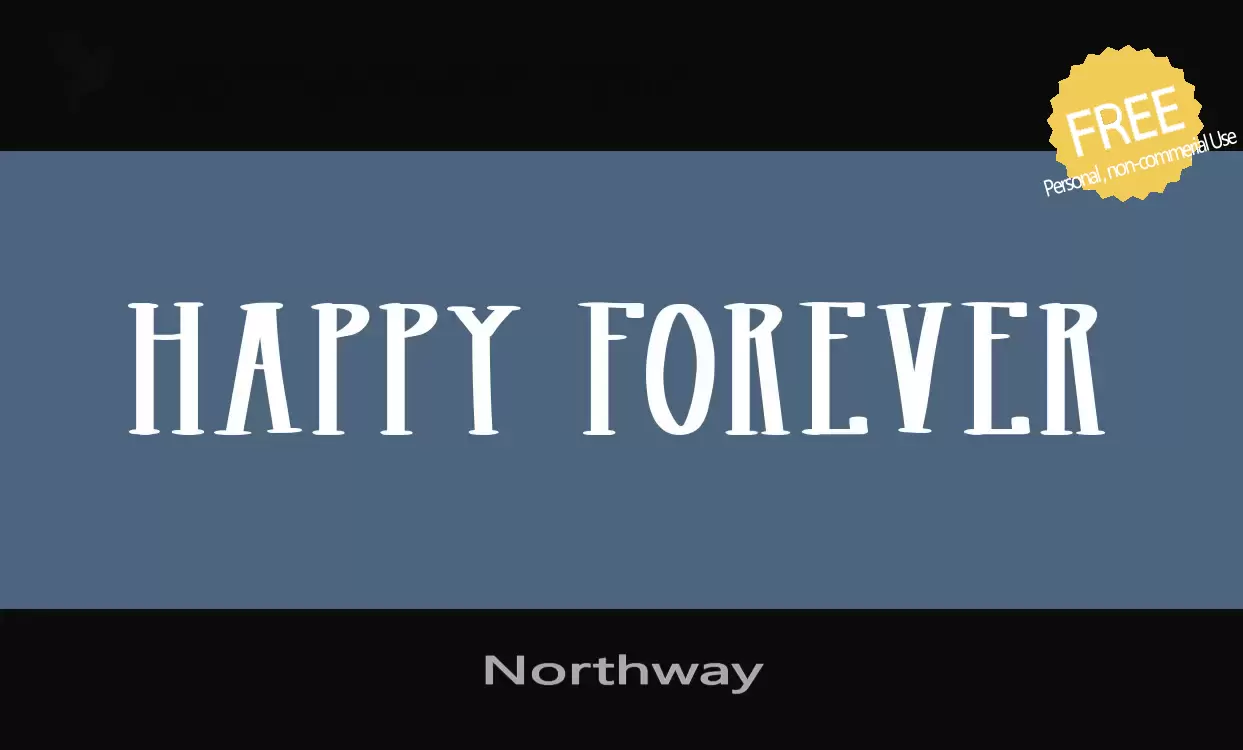 「Northway」字体效果图