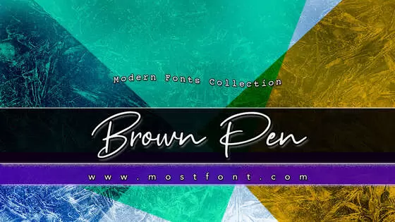 「Brown-Pen」字体排版样式
