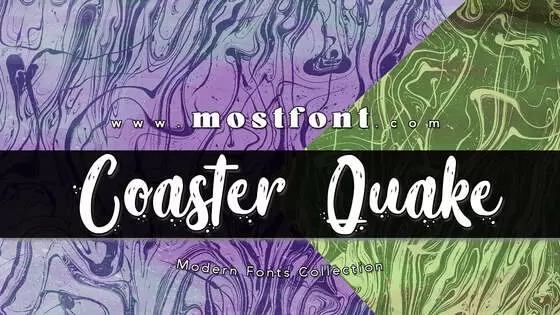 「Coaster-Quake---Personal-Use」字体排版图片