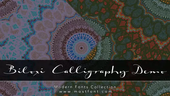 Typographic Design of Biloxi-Calligraphy-Demo