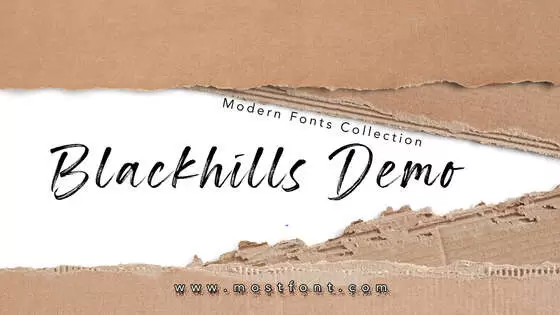 Typographic Design of Blackhills-Demo