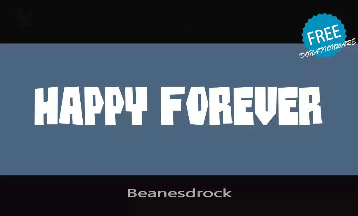Font Sample of Beanesdrock