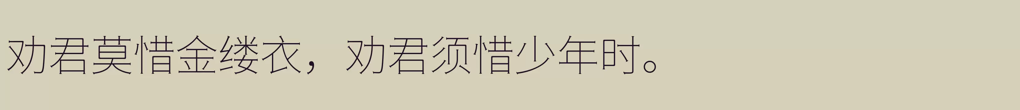 「Thin」字体效果图