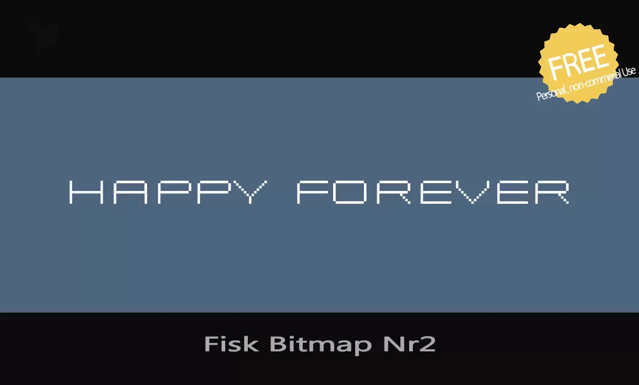 Font Sample of Fisk-Bitmap-Nr2