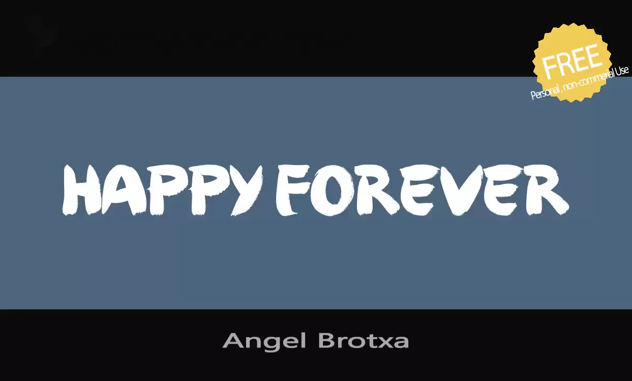 「Angel-Brotxa」字体效果图