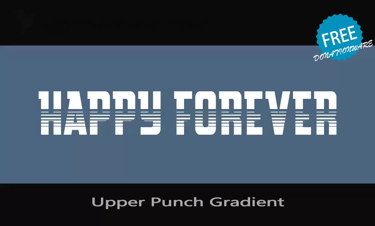 「Upper-Punch-Gradient」字体效果图