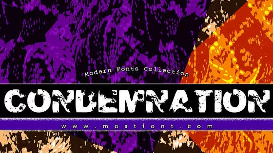 「CONDEMNATION」字体排版样式