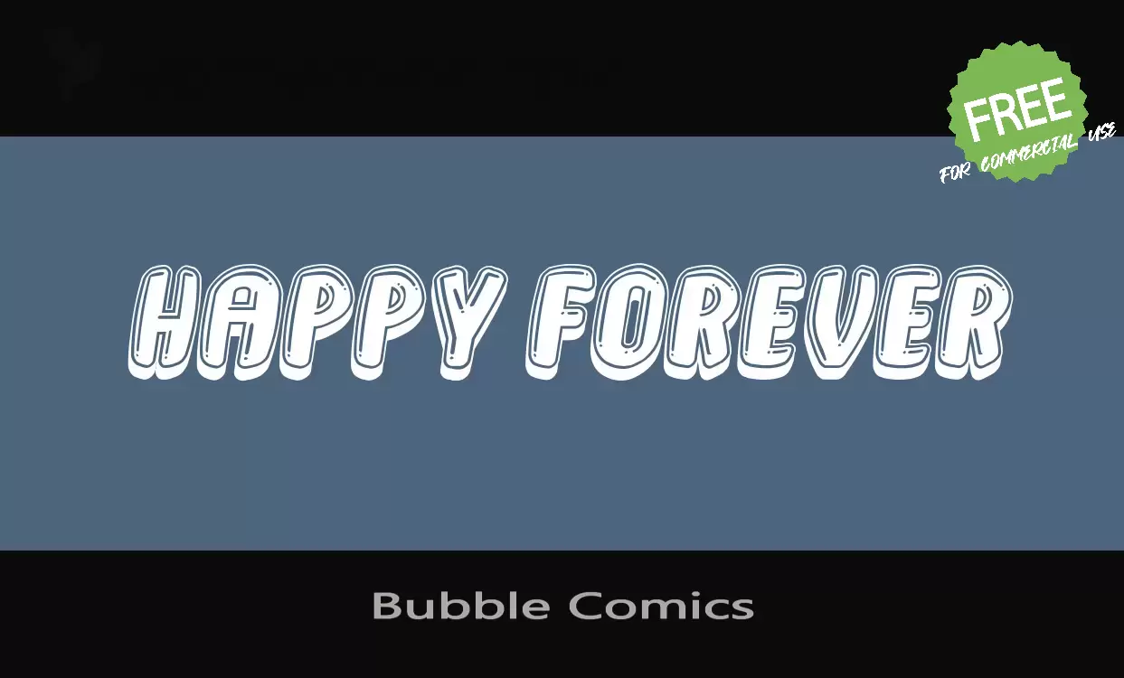 「Bubble-Comics」字体效果图
