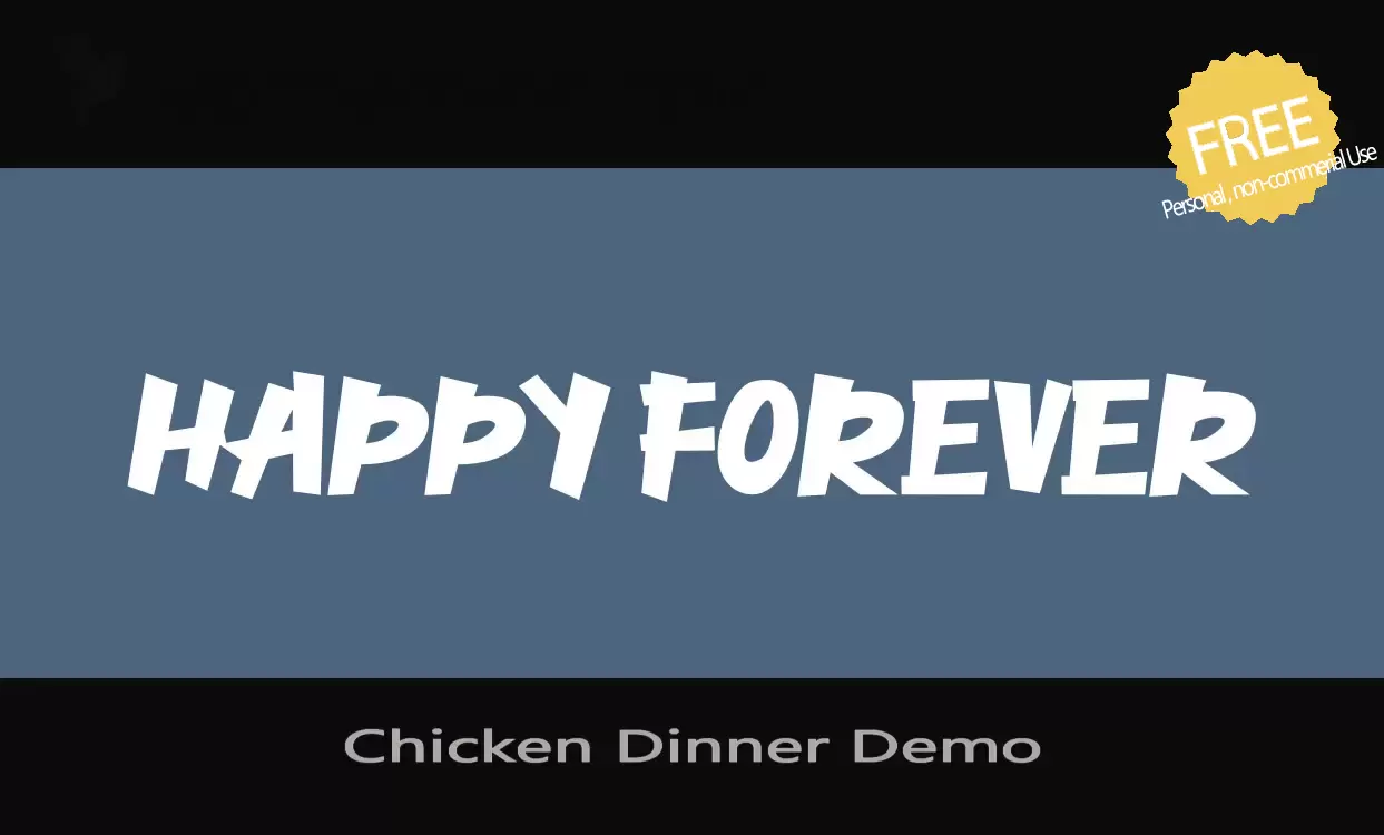 「Chicken-Dinner-Demo」字体效果图